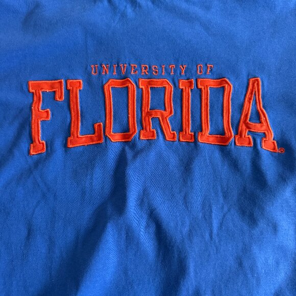 Florida Gators UF Shirt Mens Large Blue Orange Alligator Print KA Knights Casual - Picture 3 of 5